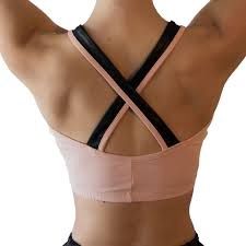 Ballet Rocks Edge Bra Top Pink/Black S/M