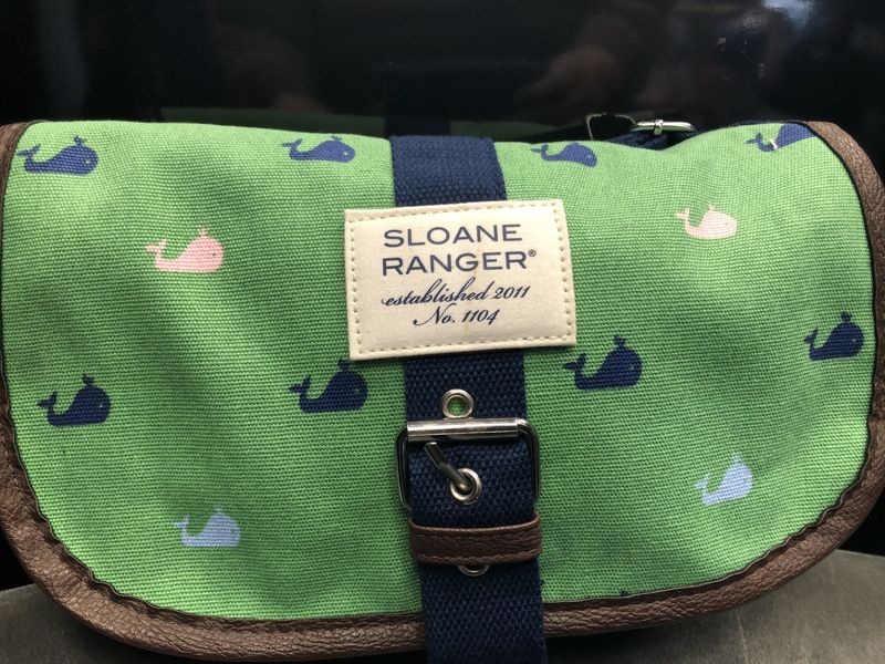 Sloane Ranger Saddle Crossbody Sailboat