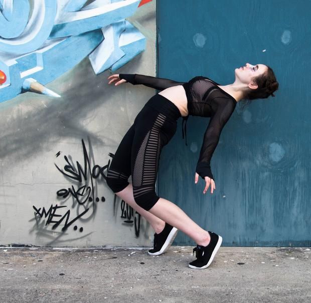 Ballet Rocks Mesh with Me Capri Black S/M