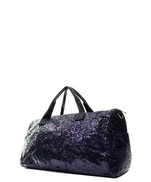 Sequin Duffel Bag Navy