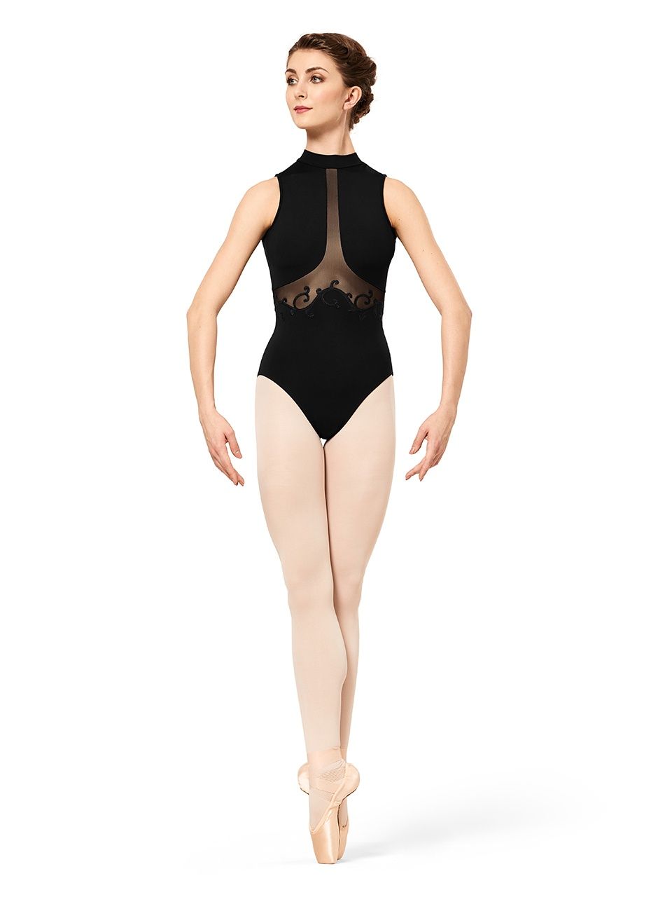 Bloch Mock Neck Tank Leotard L2305 Black Adult Large