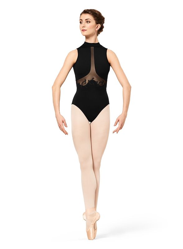 Bloch Mock Neck Tank Leotard L2305 Black Adult Large