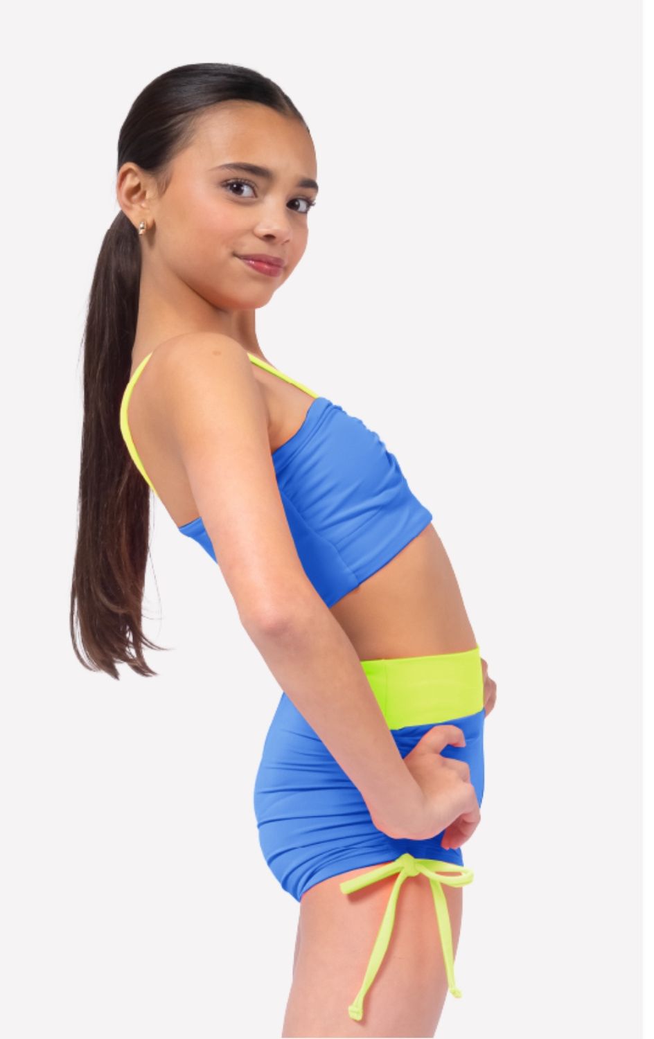 ILO Penny Top Periwinkle &amp; Lime CM