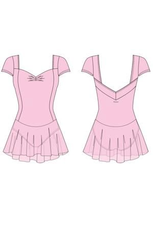 Nikolay Little Emory Skirted Leotard Ice Blue Child 6-7