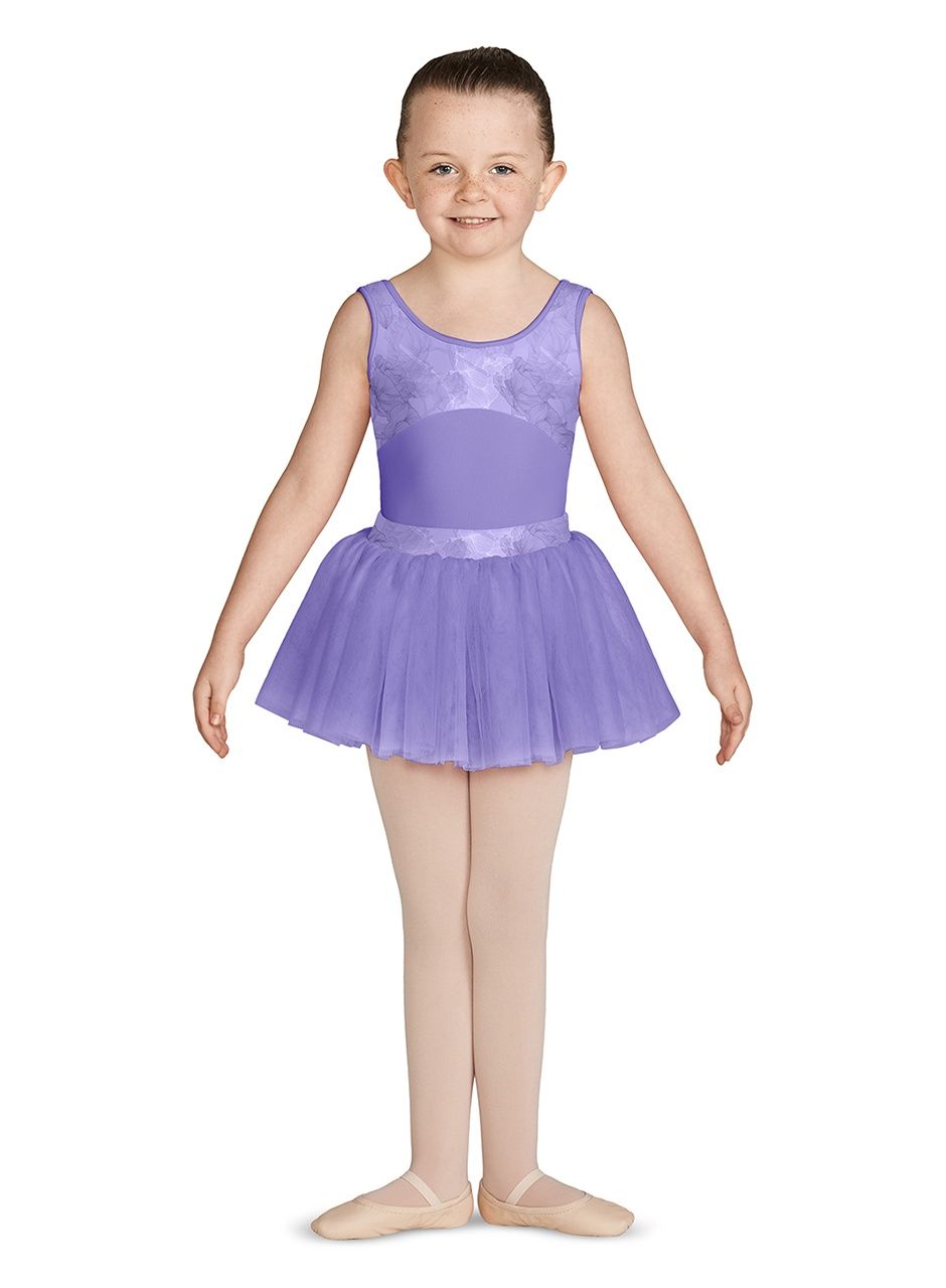 Bloch print bodice tank M467C Pink Child 2-4