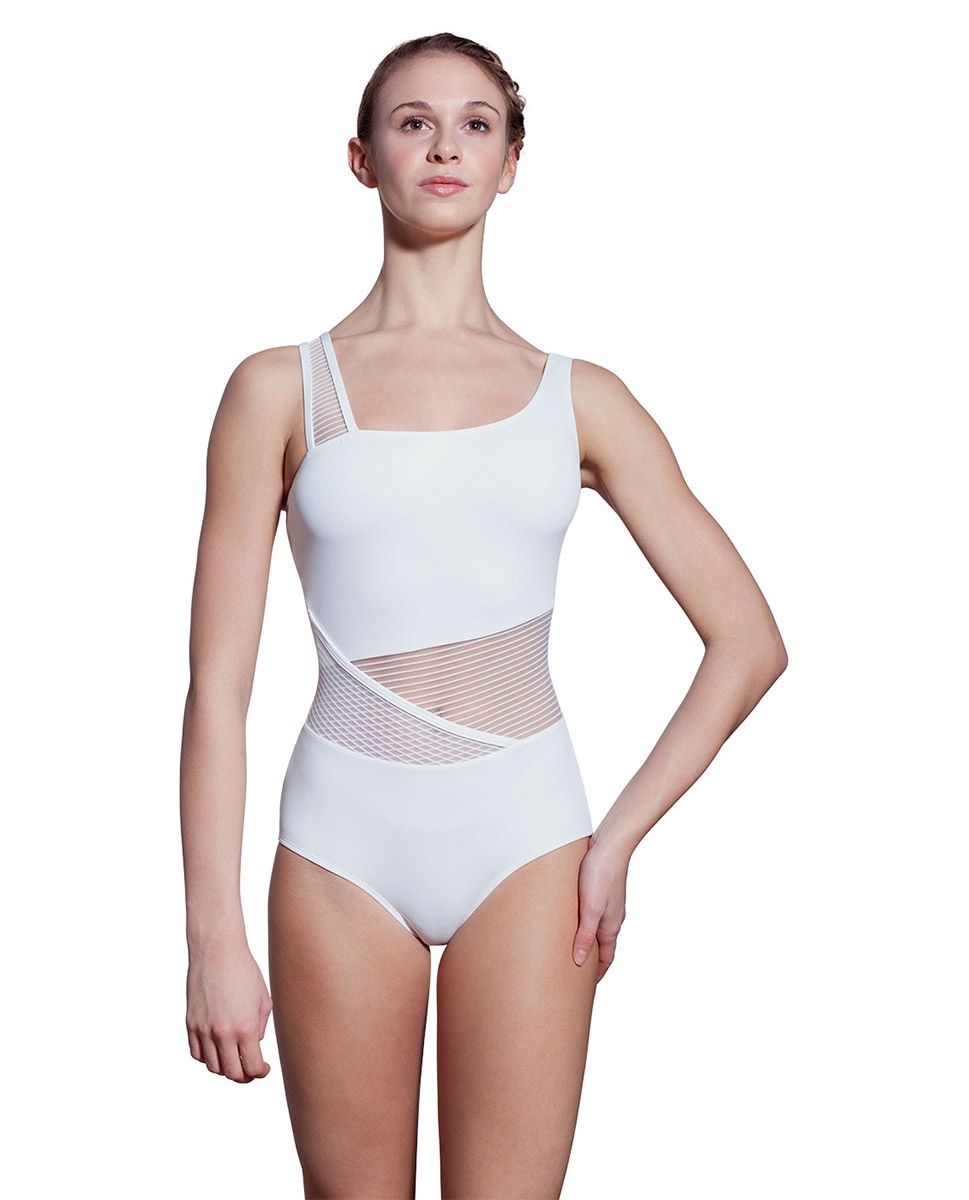 LULLI Harmony Striped Leotard LUF443 White S