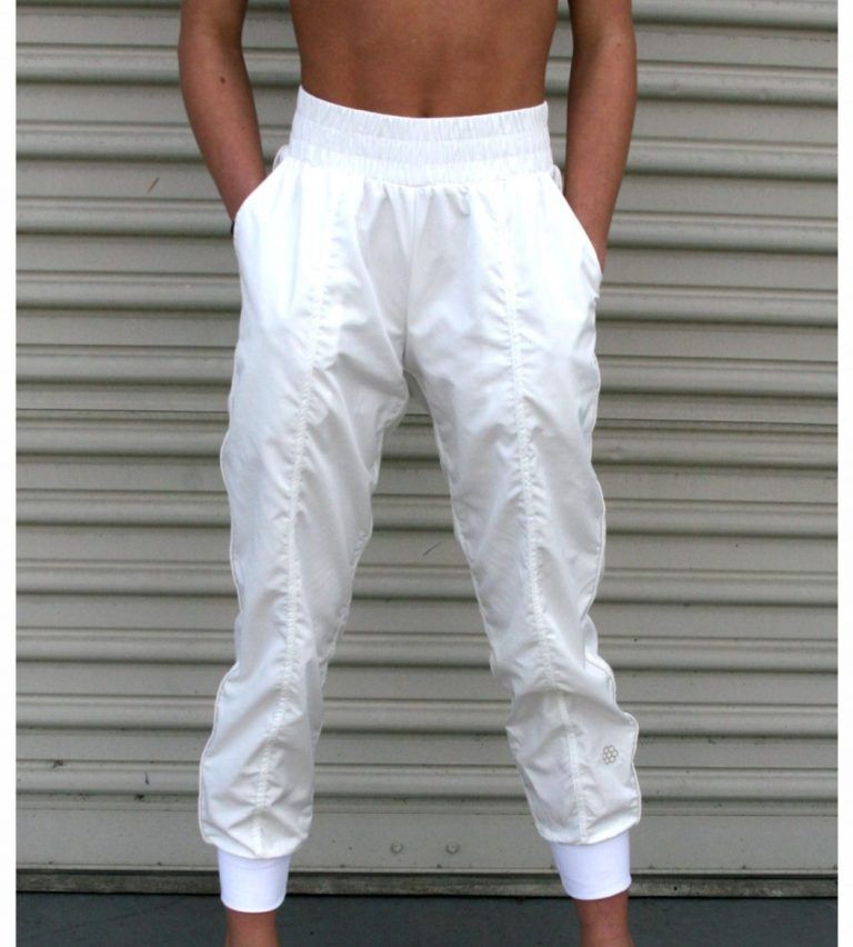 Honeycut Joni Jogger Pants BA9225 White Adult Medium