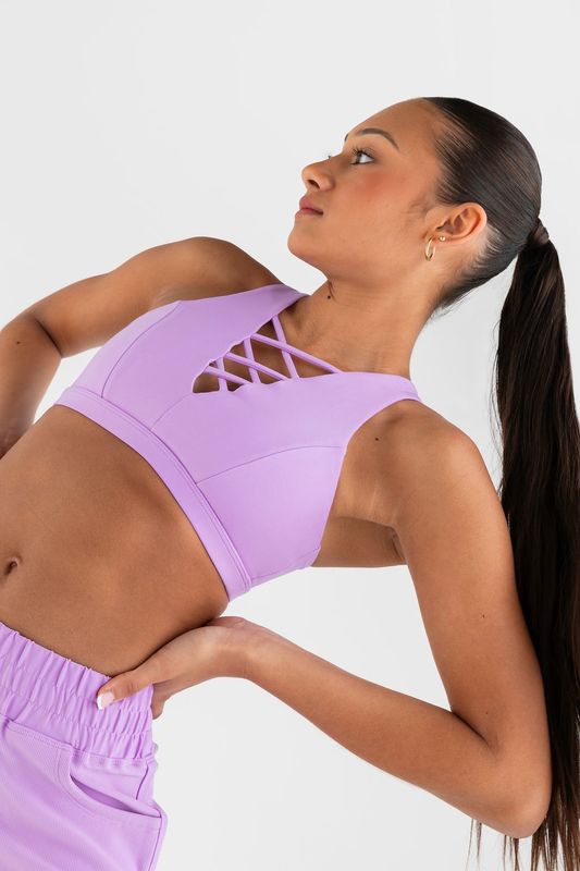Every Turn Ecstatic Crop Top Lavender 14/AXS