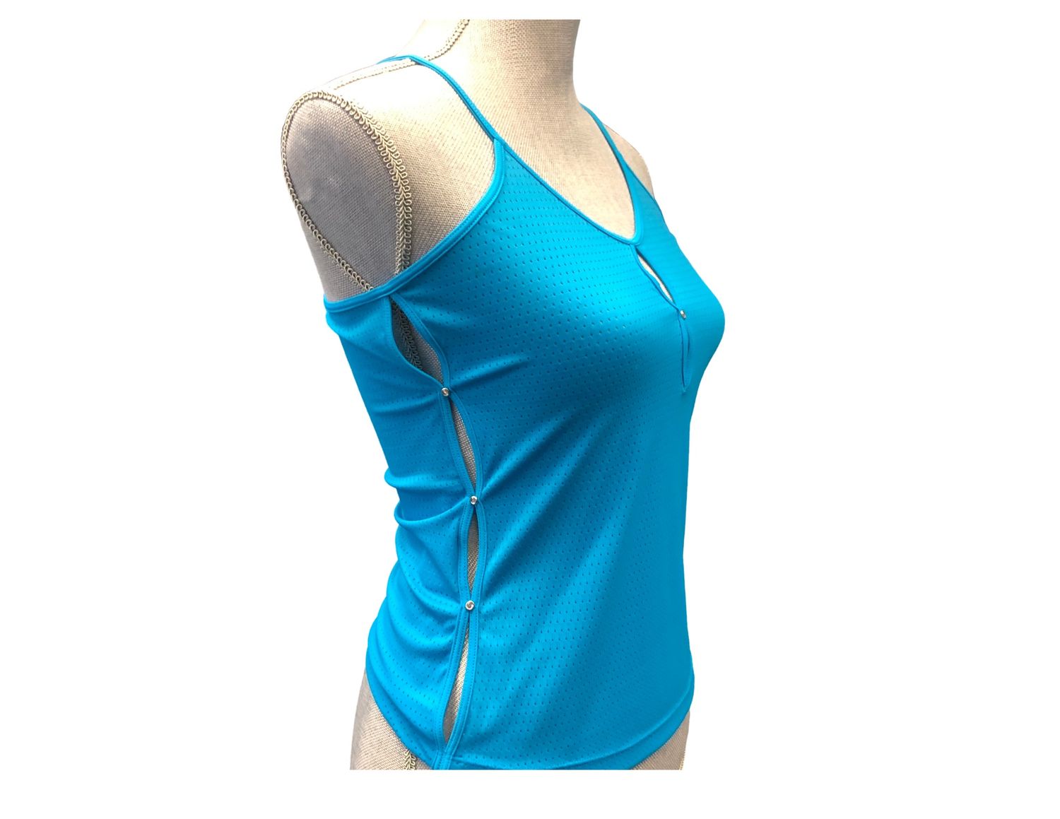 Blue Fish Mesh Spin Tank G1565 Adult Small Pacific Tank Adult Small