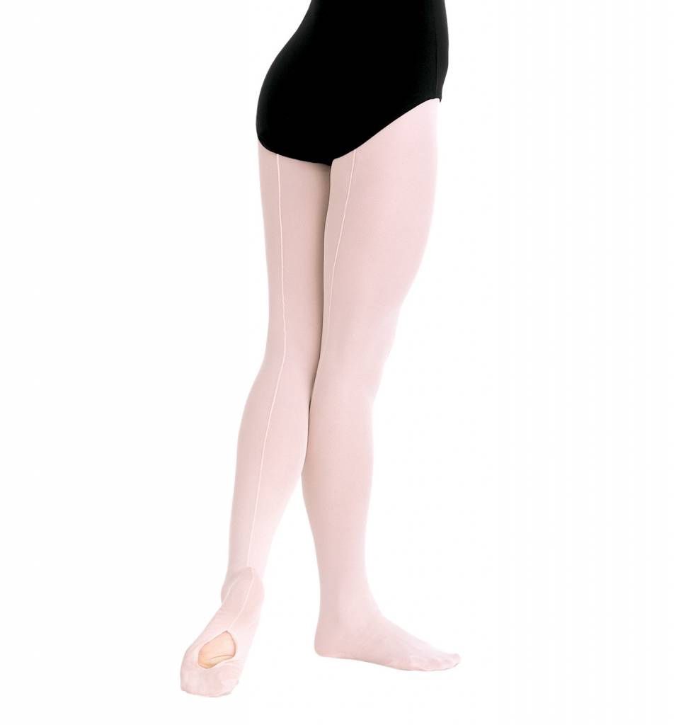 Body Wrappers Professional Back Seam Mesh ConvertableTights