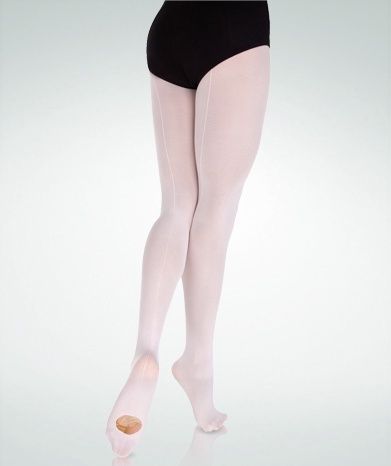 Body Wrappers Convertible BackSeam No Mesh C39 Classic Ballet Girls SM 4-7