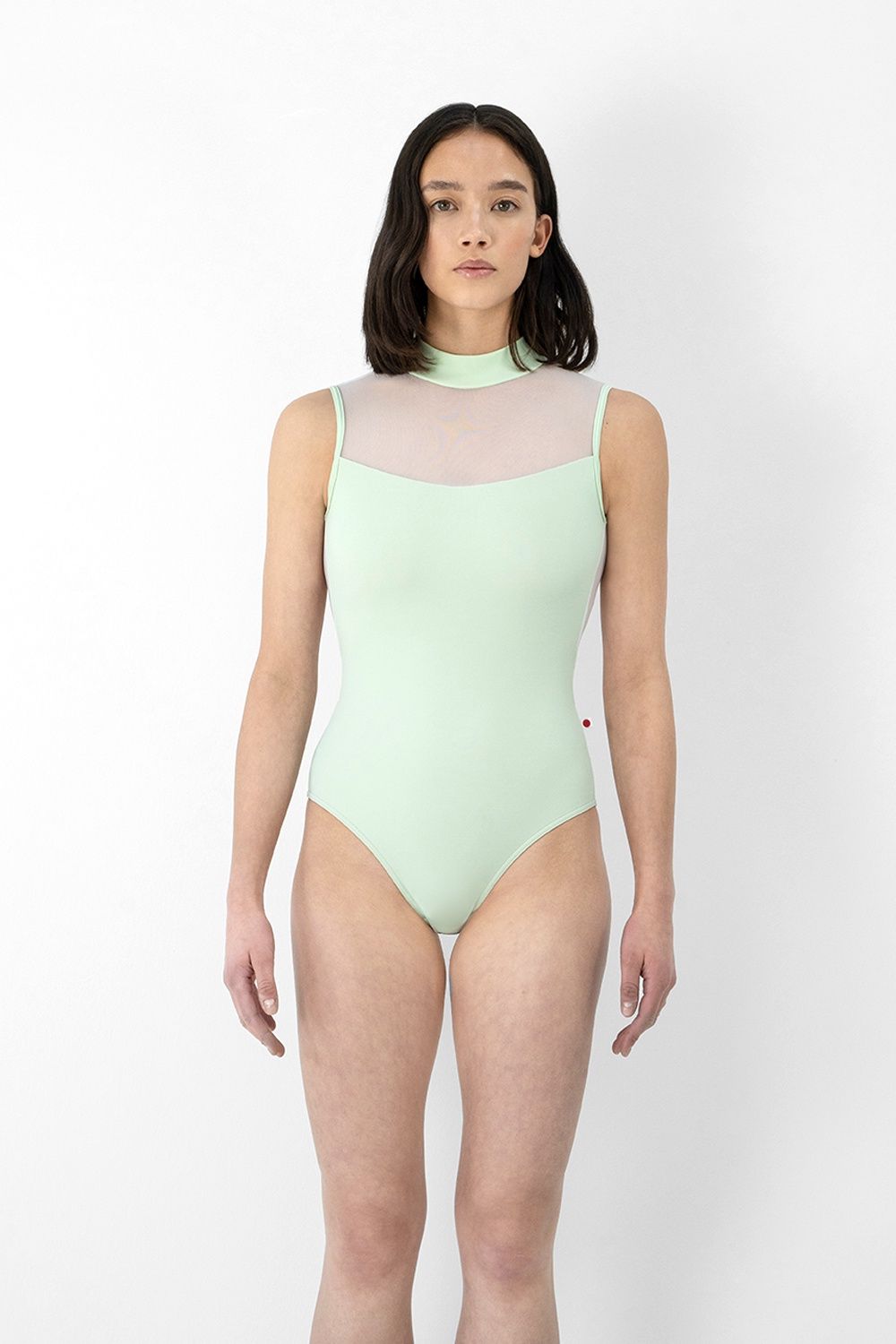 Yumiko Camila Leotard - Pistachio/White