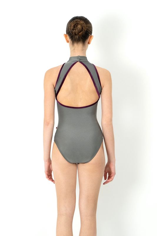 Yumiko "Noe" Halter Leotard  - Ash