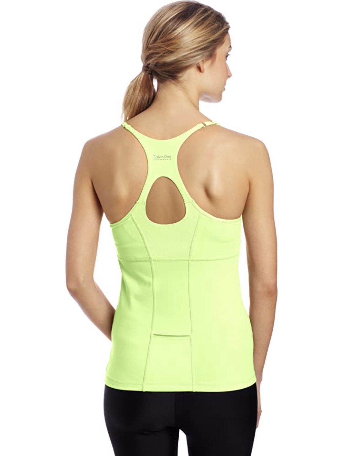 Calvin Klein Racer Back Tank White Adult Small