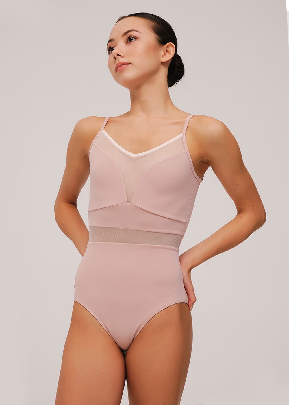 Nikolay Roxanne Tank Leotard Tea Rose M