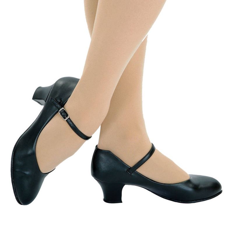 Capezio Jr. Footlight Character Shoe 550 Caramel 6.5