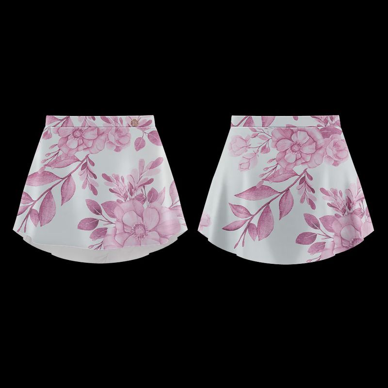 Danse de Paris Patterned Skirt Rose Plum XXS/XS