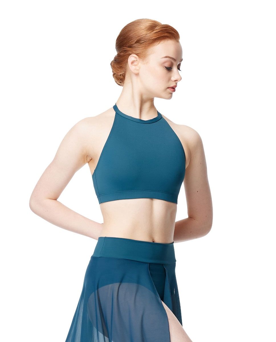 Lulli Delana High Neck Bra LUB376 Blue S