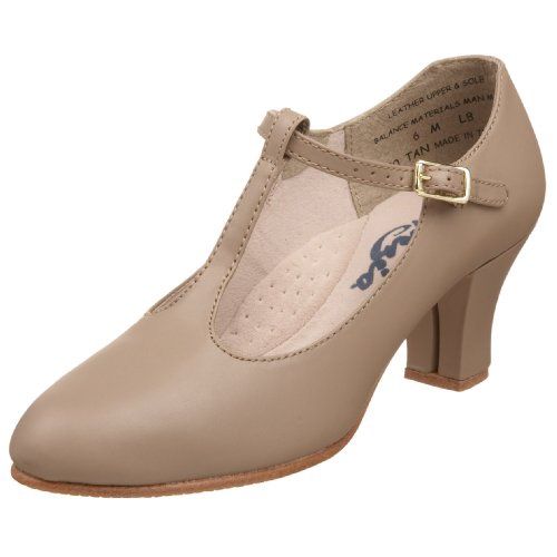 Capezio T-Strap Character 700W Black 6.0