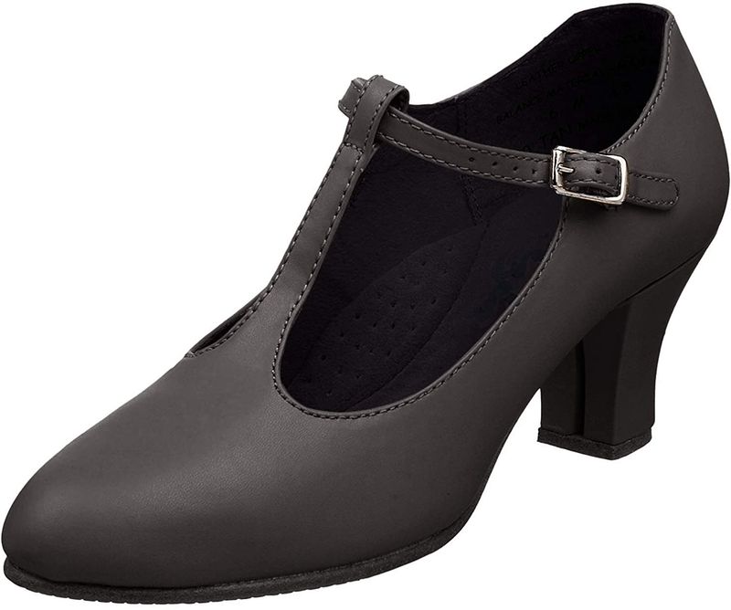 Capezio T-Strap Character 700W Black 6.0