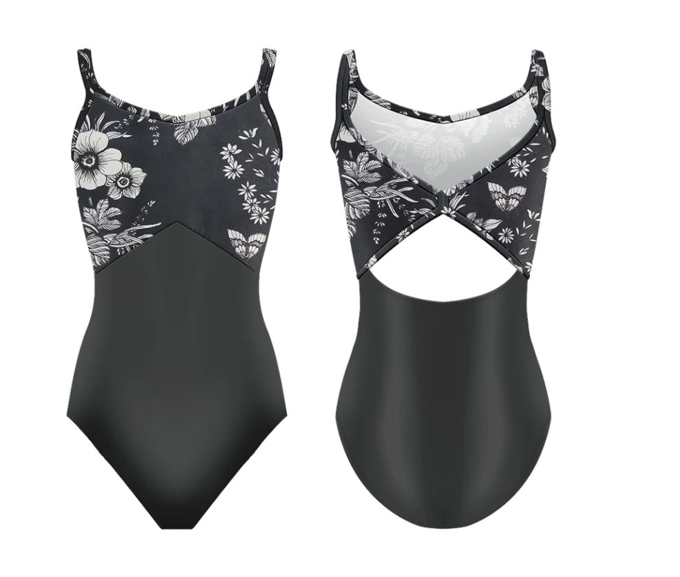 Danse De Paris "Evie Noir Butterfly" Camisole Leotard _Adult
