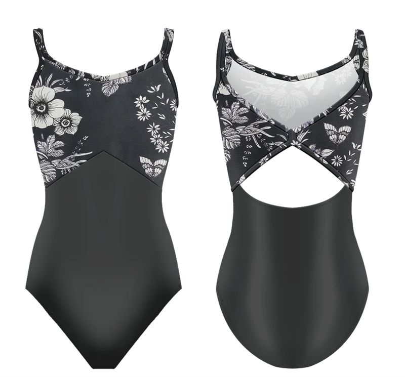 Danse De Paris "Evie Noir Butterfly" Camisole Leotard _Adult