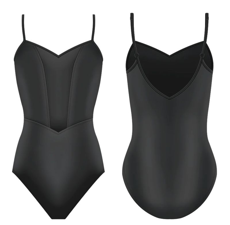 Danse De Paris Alicia Camisole Leotard  -  Ebony