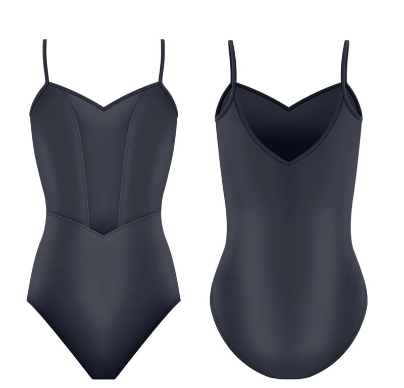 Danse De Paris Alicia Camisole Leotard - Slate