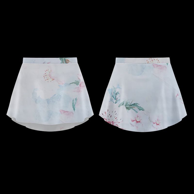 Danse de Paris Patterned Skirt Nuage Rose S/M