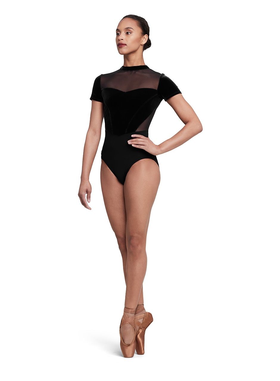 Bloch Mock Neck Cap Leotard L5272 Black AS