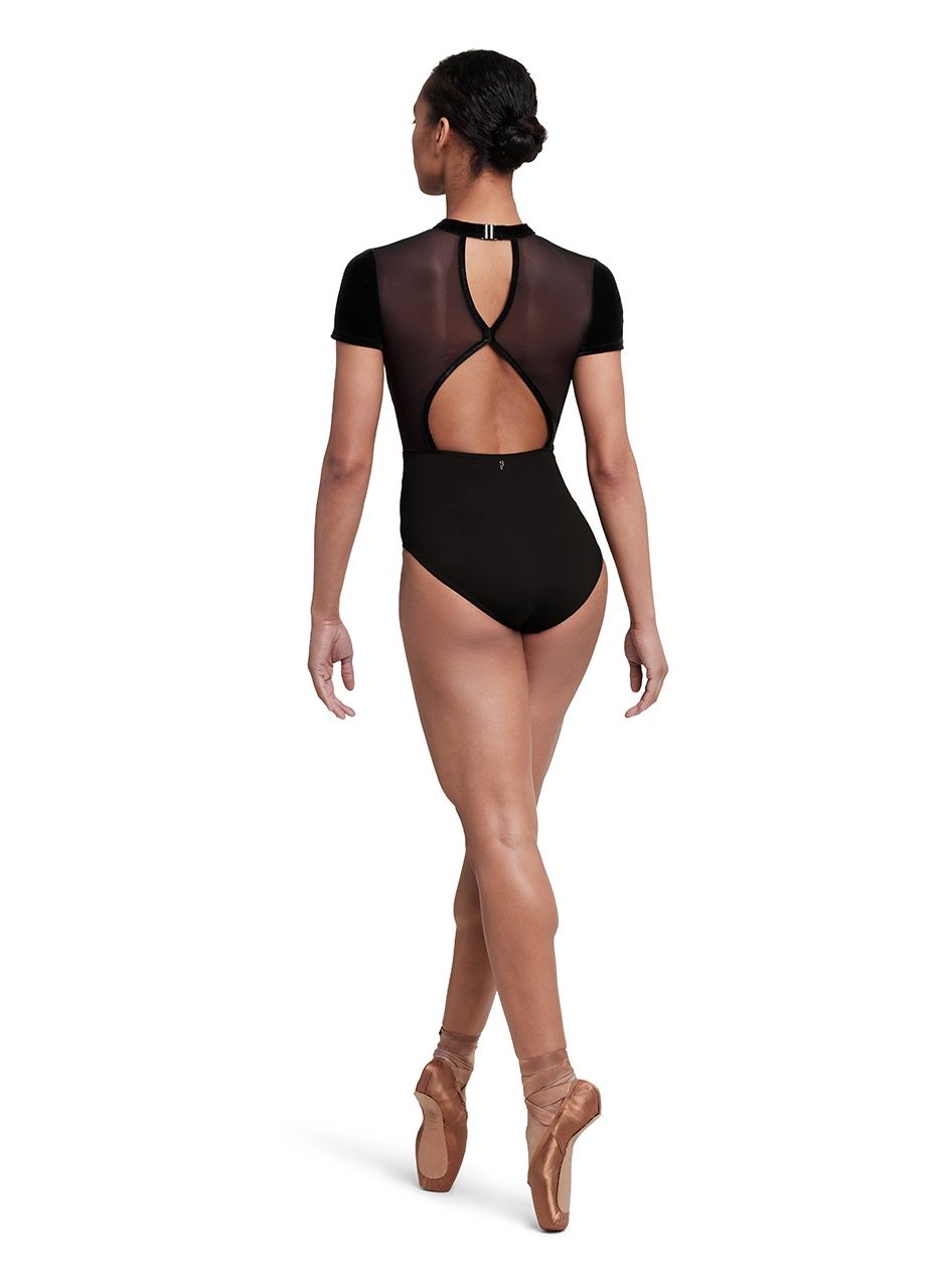 Bloch Mock Neck Cap Leotard L5272 Black AL