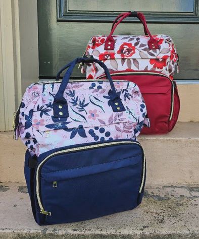 Chic Ballet Backpack Navy Floral