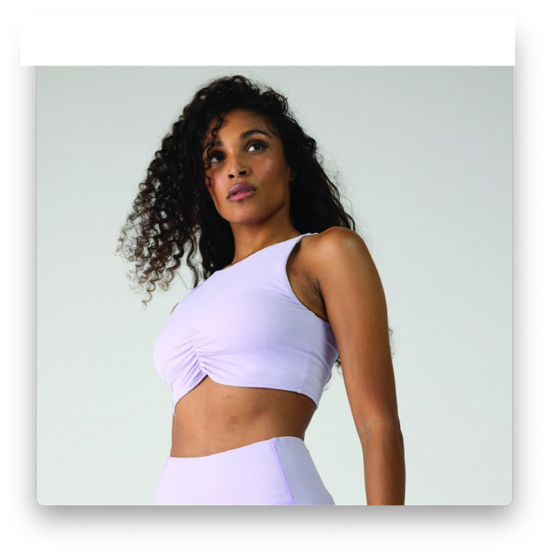 Bloch Wave Hem Crop ZST1711 Moss S