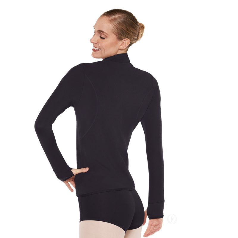 Eurotard Unisex Zipper Dance Jacket 33340N Black Adult Small