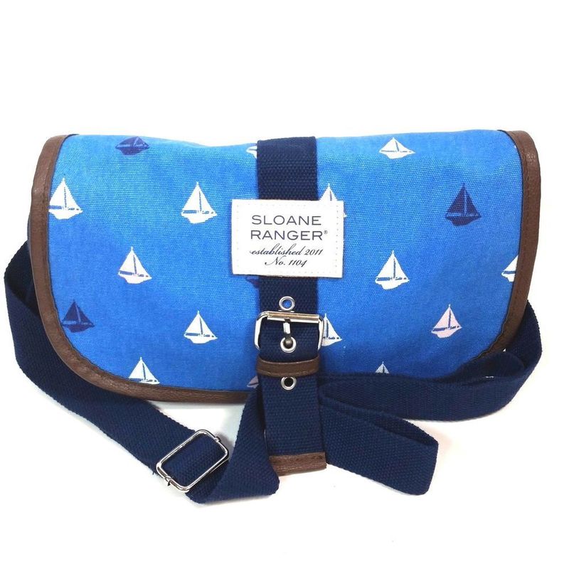 Sloane Ranger Saddle Crossbody Sailboat