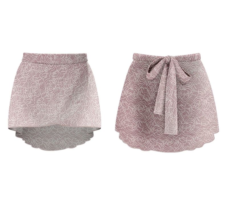 Danse De Paris Delphine Wrap Skirt Jet Lace S/M