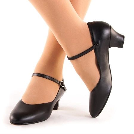 So Danca CH50 Character Shoe 1.5" Black 2.0L