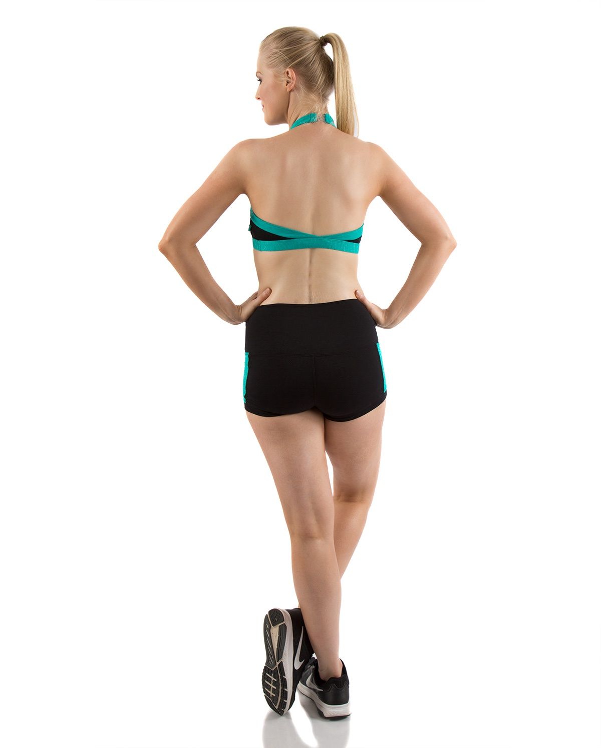 Energetiks Emma Crop Top Vibrant Green Child Large