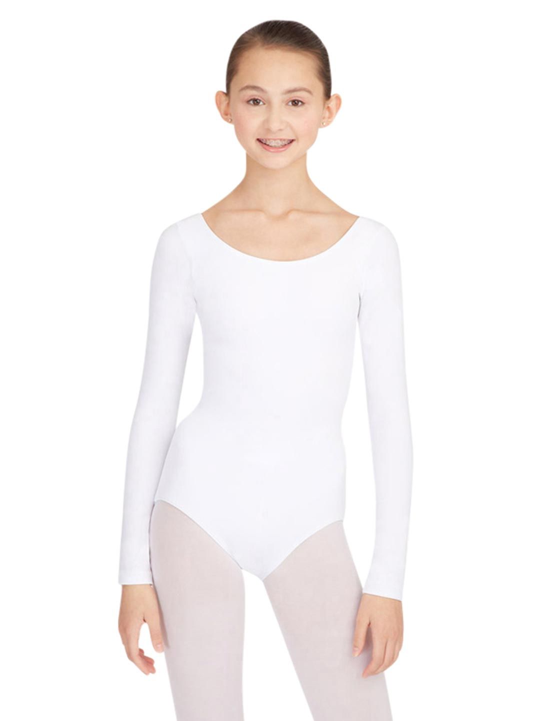 Capezio Long Sleeve Leotard White Adult Large