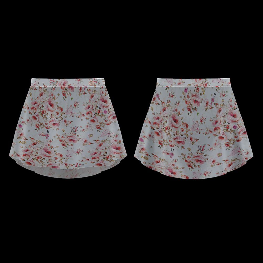 Nutcracker Rouge Mesh Skirt