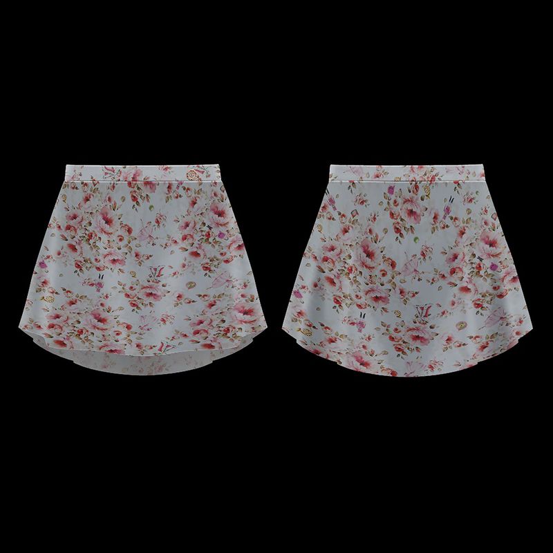 Nutcracker Rouge Mesh Skirt