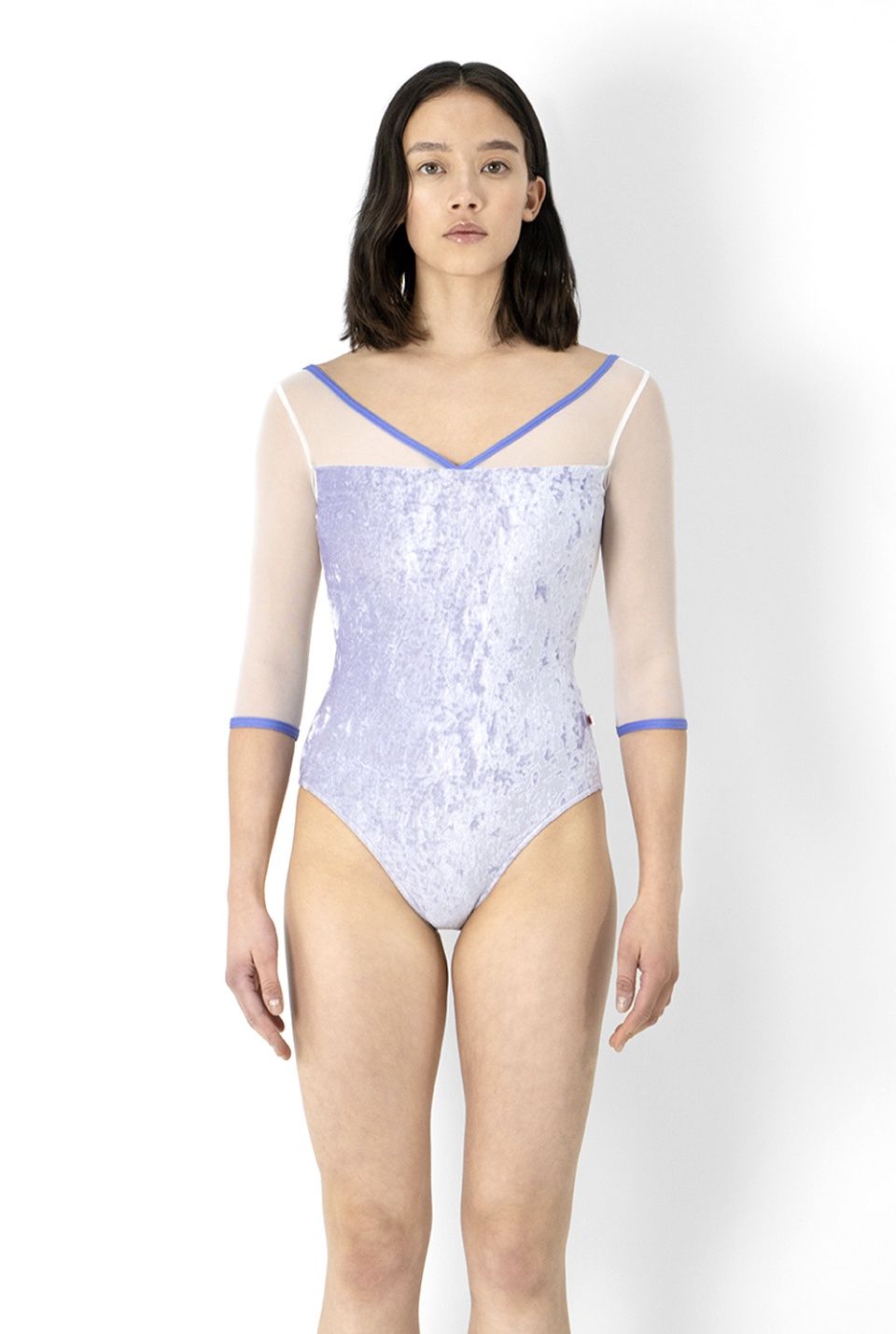 Yumiko Masha Leotard  -  Angelic/White/Lavender