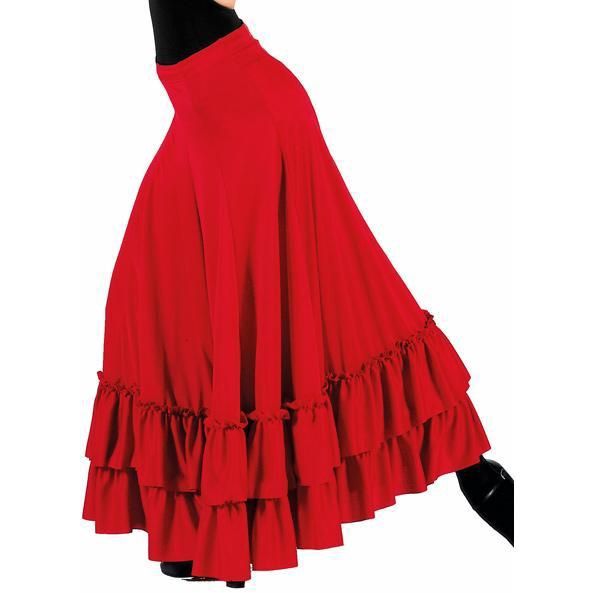 Bal Togs "Flamenco" Poly Skirt Adult, Colour: Red, Size: Adult Small