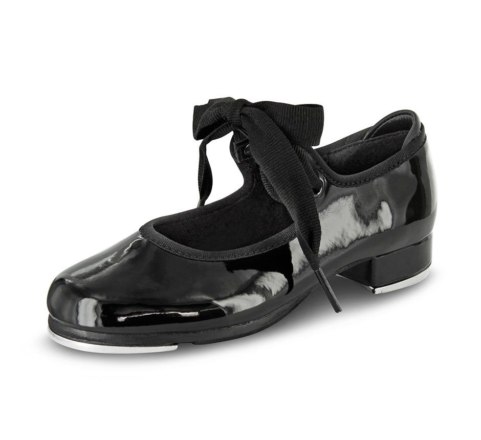 Bloch Annie "Tyette" S0350G Tap Shoe, Colour: Patent Black, Size: Child 9
