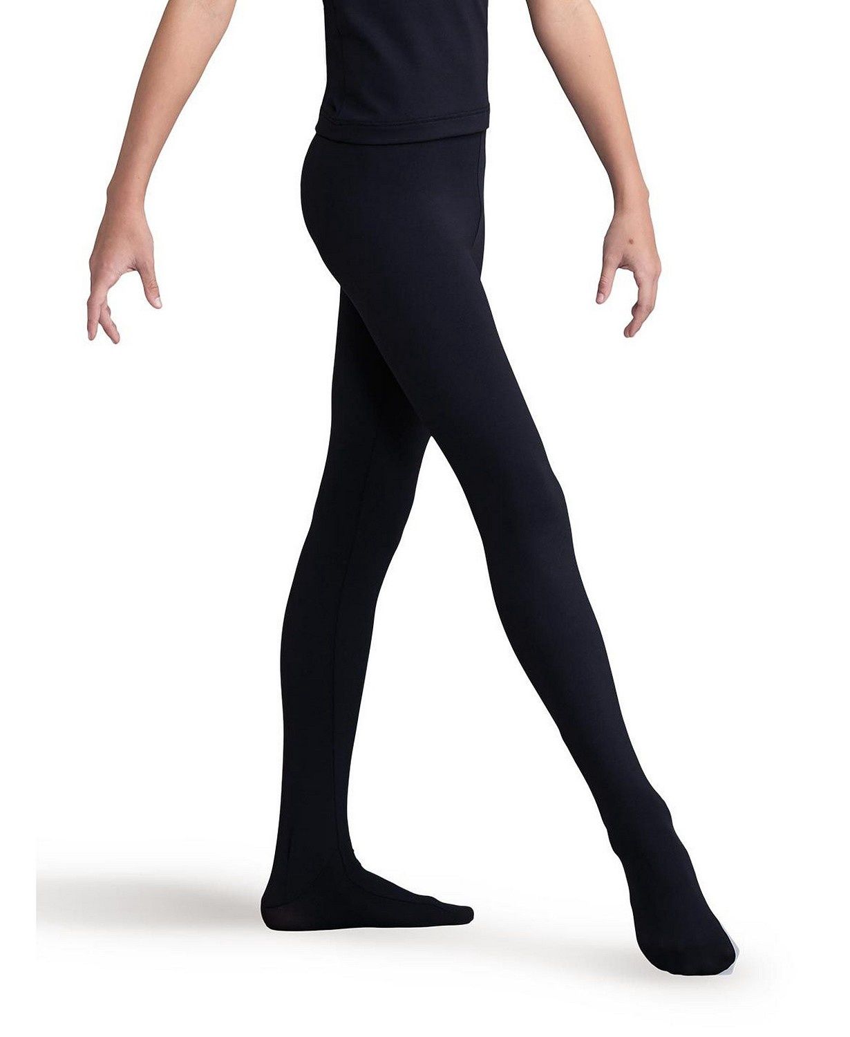 Capezio Boys "Tactel Footed Tights" 10361B, Colour: Black, Size: Large