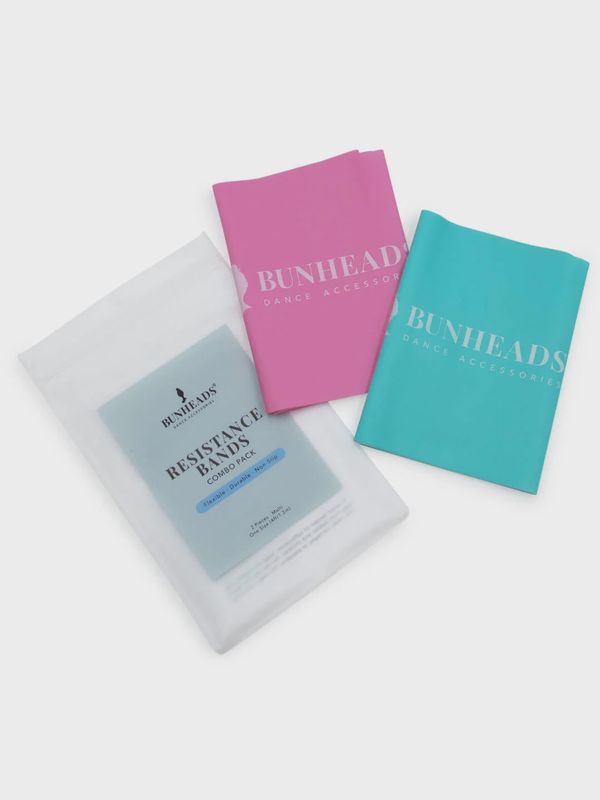Bunheads Resistance Bands Combo Pack Pink &amp; Aqua