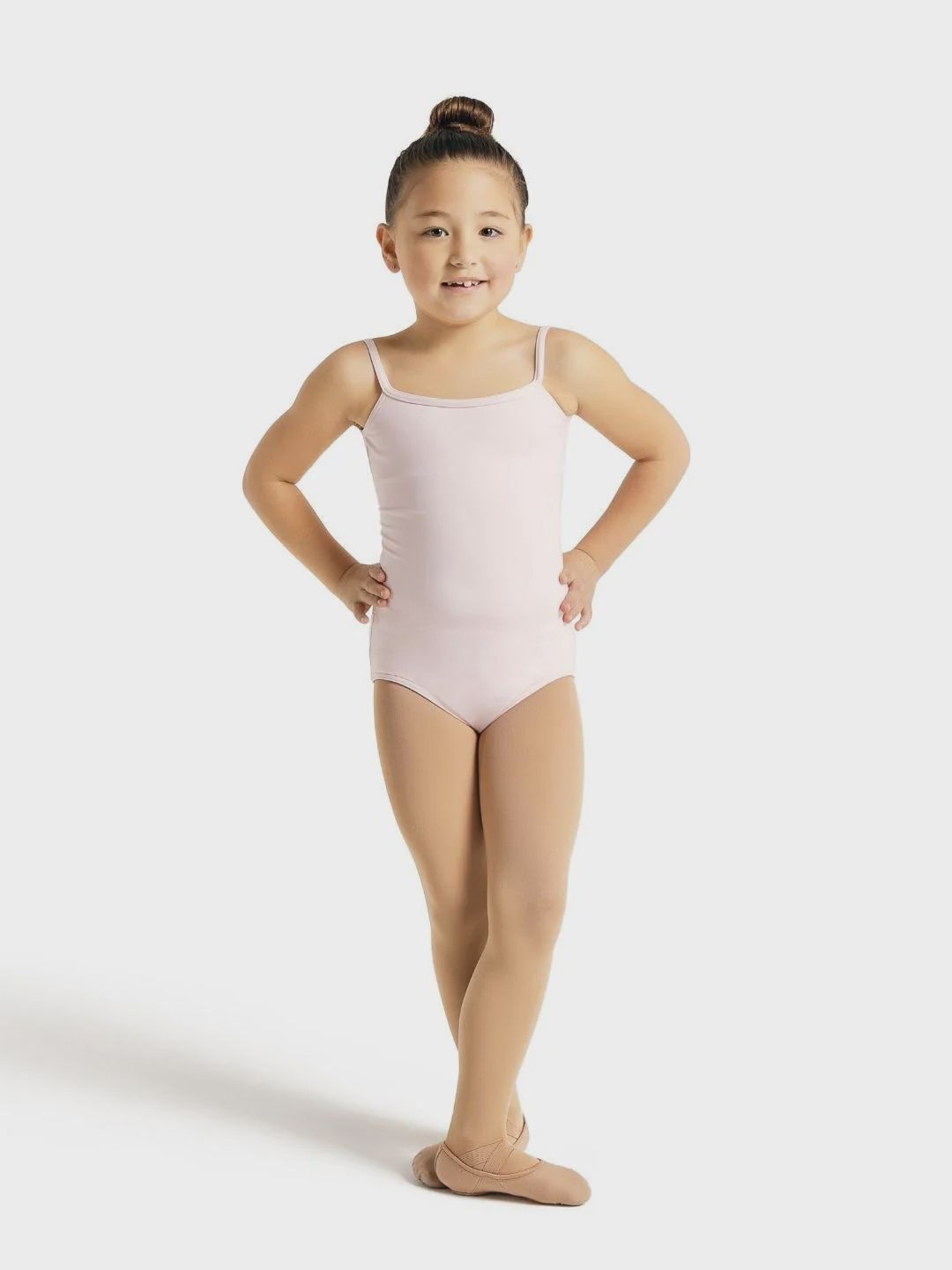 Capezio Studio Collection Camisole Leotard - Girls, Colour: Pink, Size: Child Small