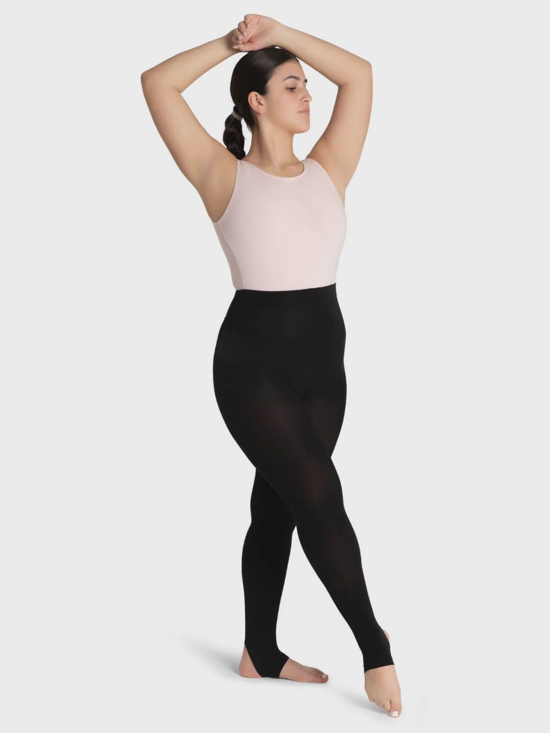 Capezio Ultra Soft "Stirrup" Tights 1961 - Adult, Colour: Black, Size: Adult S/M