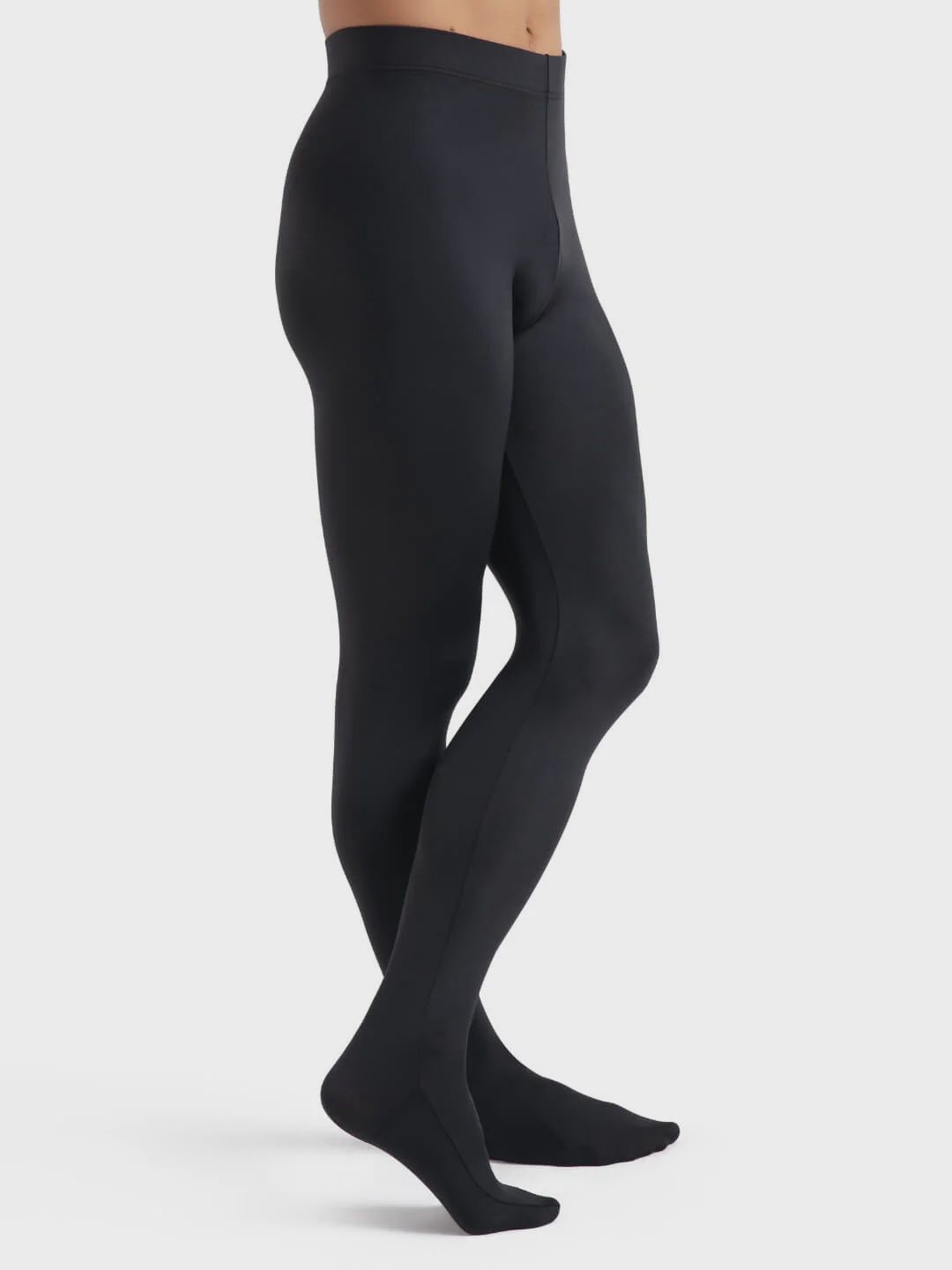 Capezio Men's "Tactel Footed Tight" 10361M, Colour: Black, Size: Medium
