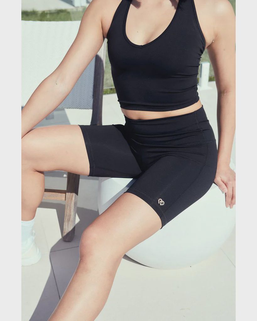 Claudia Dean Ladies' Halter Crop Top, Colour: Black, Size: Adult Medium